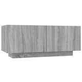 2 Piece TV Cabinet Set with LED Lights Grey Sonoma Engineered Wood 3120171