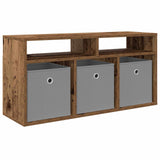Lowboard with Drawer Old Wood 87 x 27.5 x 43 cm 8000586