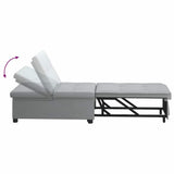 Sofa Bed Light Grey 194 x 50 x 82 cm Plywood 42008582
