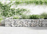 Gabion Planter Galvanised Steel 180x90x50 cm 141624