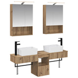 Bathroom Cabinet Set 5 pcs Artisan Oak 50 x 14.5 x 70 cm 3406326