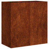Planter Rusty 80x40x80 cm Weathering Steel 860716