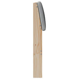 Upholstered Headboard Light Grey 100 cm Solid Pine Wood 879244