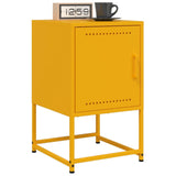 ZNTS Bedside Cabinet Mustard Yellow 36x39x60.5 cm Steel 846452