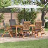 Garden Chair 6 pcs Brown and Grey 57 x 71.5 x 104 cm 3375767