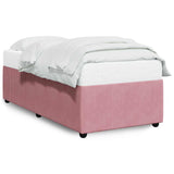 Bed Frame without Mattress Pink 80x200 cm Velvet 3284975