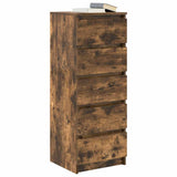 Sideboard with Drawers Smoked Oak 37.5x35x99 cm Engineered Wood 861764