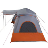 Family Tent with Roof Grey and Orange 721 x 335 x 212 cm 4100672