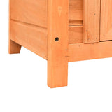 Cat House Solid Pine & Fir Wood 50x46x43.5 cm 170640