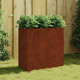 Planter 40x80x80 cm Corten Steel 824536
