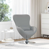 Egg Chair Light Grey 63 x 73 x 90 cm Fabric 42002736