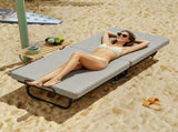 Portable Folding Single Bed with Wheels, 79x190cm Fold Up Guest Bed, 6cm Thick Memory Foam Mattress T6135P515568