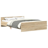 Bed Frame without Mattress Sonoma Oak 120x200 cm 3203742