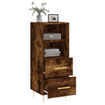 ZNTS Sideboard Smoked Oak 34.5x34x90 cm Engineered Wood 828657