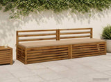 2-Piece Bench Cushions SOEST 2 pcs 100% Polyester Sand 949147