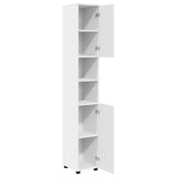 Bathroom Cabinet White 30 x 35 x 192 cm Engineered wood & Metal 883334