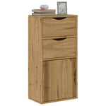 ZNTS Side Cabinet with Drawers ODDA 40x24x79 cm Solid Wood Pine 4103597