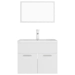 ZNTS Bathroom Furniture Set White Engineered Wood 3071315