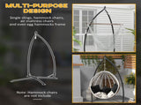 Hammock Chair Stand, Hanging Heavy Duty Metal Frame Hammock Stand with Chain, for Hanging Hammock T3398P314748