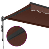 Automatic Retractable Awning Brown 350x250 cm 3215714