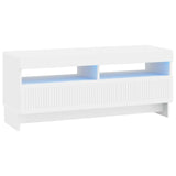 LED TV Cabinet White Engineered Wood 896105