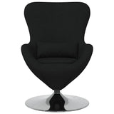 Egg Chair Black 63 x 73 x 90 cm Fabric 42002738