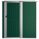 Garden Shed Green 180.5x97x209.5 cm Galvanised Steel 150903