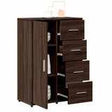 Sideboards 2 pcs Brown Oak 60x31x84 cm Engineered Wood 3276594