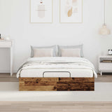 Ottoman Bed Frame Old Wood 203 x 140 x 25 cm Engineered Wood 3409235
