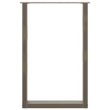 Bar Table Legs U-Shaped 2 pcs Natural Steel 60x cm Steel 4013227