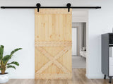 Door NARVIK Natural 90 x 210 cm Solid Pine Wood 42047097
