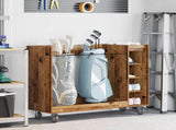 Golf Cabinet with Wheel Plain Old Wood 120 x 45 x 98 cm 899477