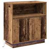 LED Sideboard Old Wood 71 x 34.5 x 75 cm Engineered Wood 869656