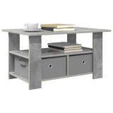 Coffee Table Concrete Grey 77 x 55 x 42 cm Engineered Wood 8000415