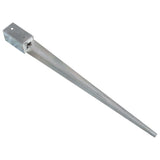Ground Spikes 12 pcs Silver 7x7x90 cm Galvanised Steel 145406