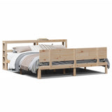 Bed Frame with Headboard without Mattress 200x200 cm 3306094