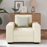 Sofa Beige 100 x 77 x 82 cm Linen 4105155