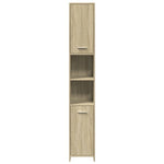 3 Piece Bathroom Furniture Set Sonoma Oak Engineered Wood 3324972