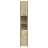 Bathroom Cabinet Sonoma Oak 30x30x183.5 cm Engineered Wood 849602
