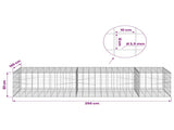 Gabion with 3.5 mm Wire and 10x10 cm Mesh 250x100x50 cm 3463367