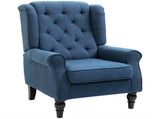 Wingback Accent Chair, Retro Upholstered Button Tufted Occasional Chair for Living Room and Bedroom, T3398P343468