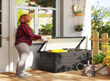 311L Galvanised Steel Garden Storage Box - Dark Grey T3398P549406