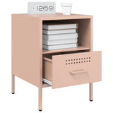 ZNTS Bedside Cabinets 2 pcs Pink 36x39x50.5 cm Steel 843057