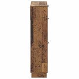 Shoe Cabinet HOORN 78 x 24 x 100 cm Engineered Wood Old Wood 897323