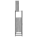 ZNTS 3 Piece Bathroom Cabinet Set Grey Sonoma Engineered Wood 3214758
