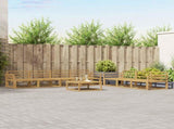 Outdoor Sofa Set 8 pcs White 3386163