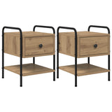 Bedside Cabinet 2 pcs Artisan Oak 35 x 36.5 x 47 cm 8007670