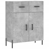 Highboard Concrete Grey 69.5x34x180 cm Engineered Wood 3200525