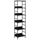 Bookshelf Black Oak 50x33x188.5cm Engineered Wood 882759