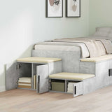 Storage Cabinet 2 pcs Concrete Grey 127 x 41 x 40 cm 866654